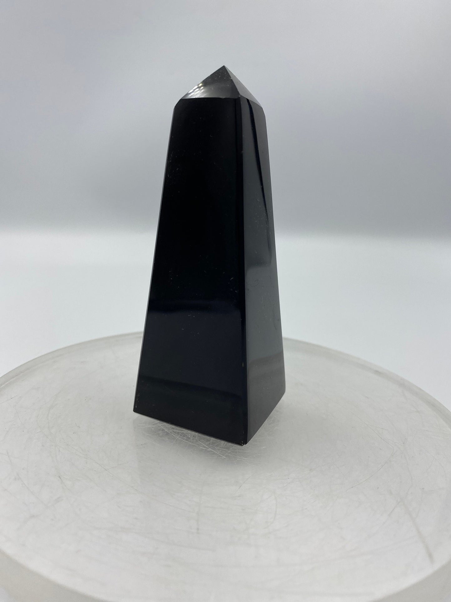 Black Tower Agate with Crystal Quartz - HEALING - UNIQUE - DECOR