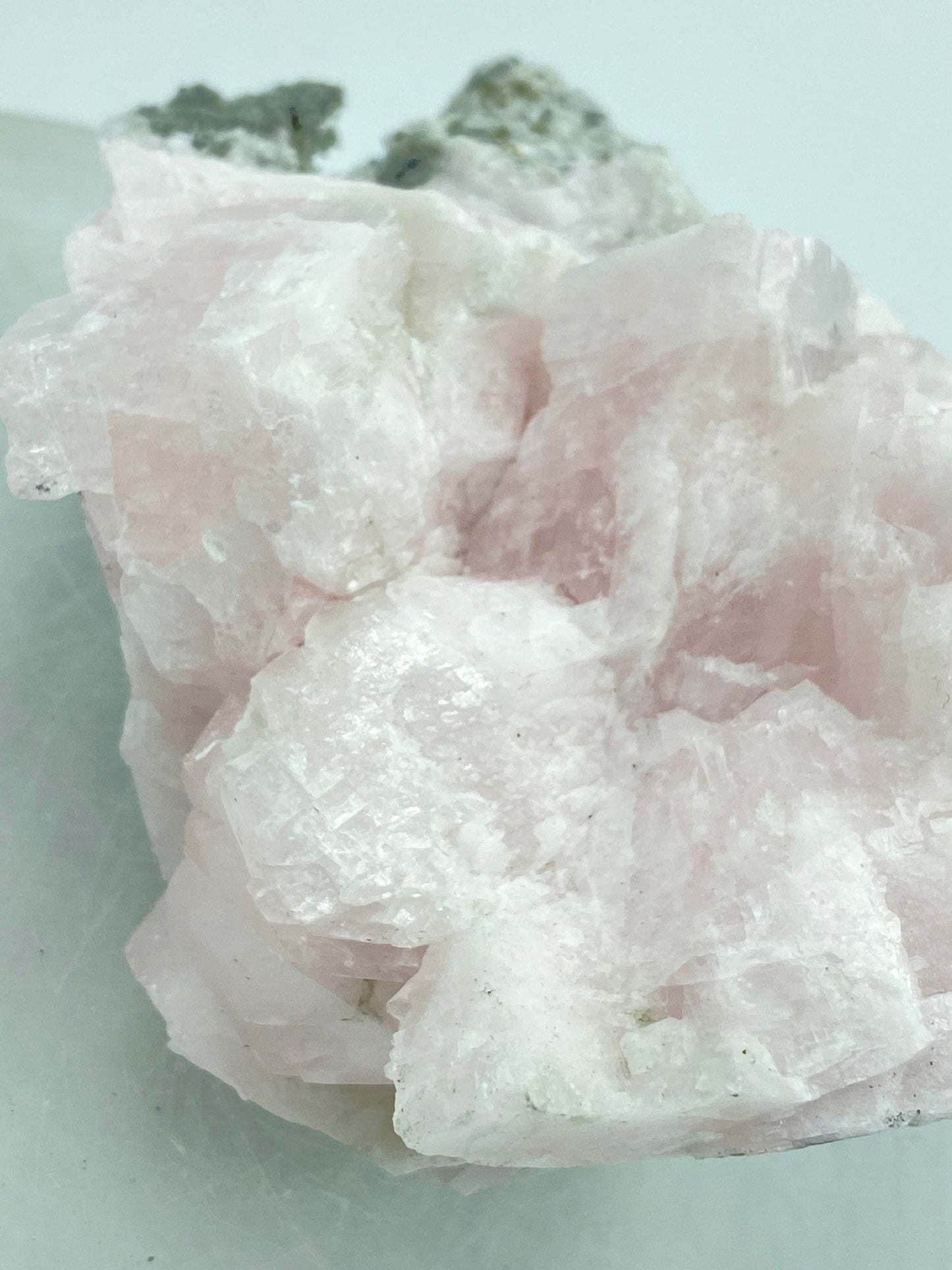 Pink Calcite and Pyrite Rough Mineral for HEALING and LOVE