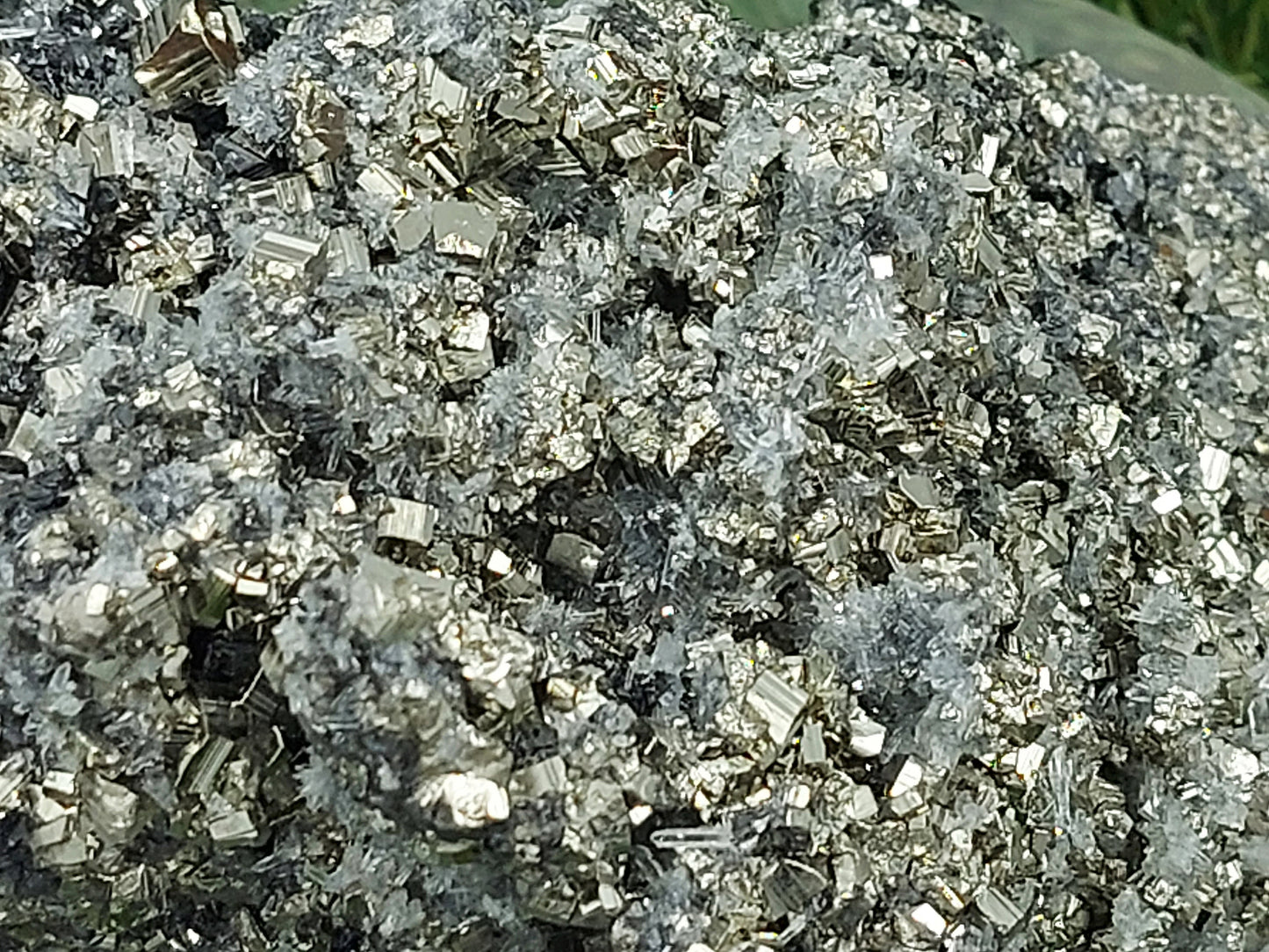 UNIQUE-Combination Natural Rough Speciment with Galena - Pyrite - Quartz