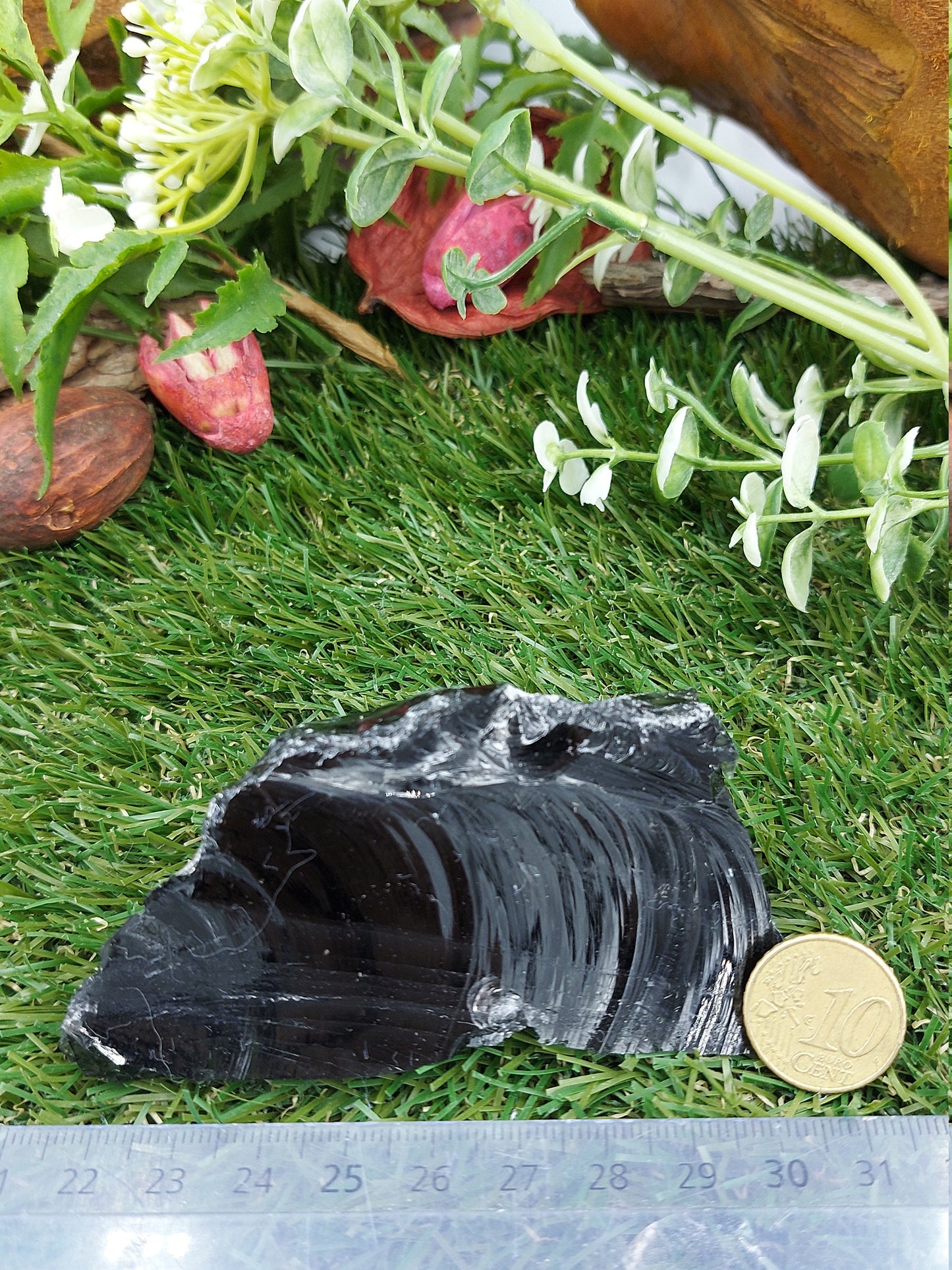 Natural Smokey Obsidian - Protection Crystal Zodiac Mineral Stone