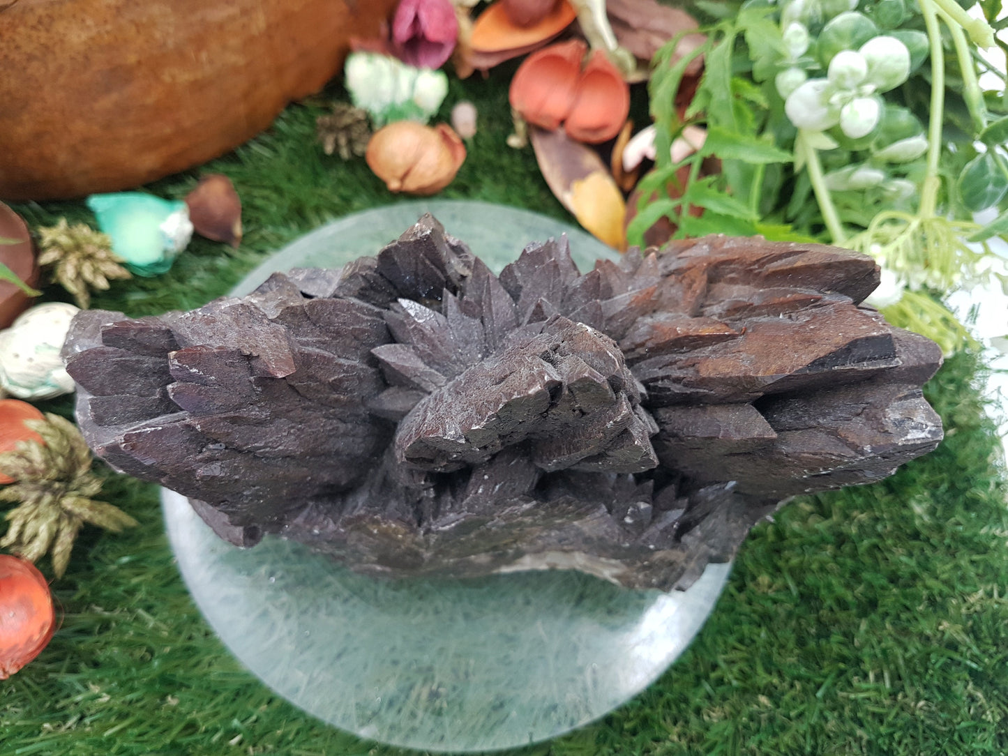 AMAZING GREEK Anterior Ankerite Geody DogTeeth Crystal for Protection