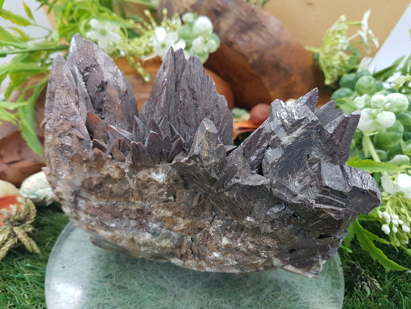 AMAZING GREEK Anterior Ankerite Geody DogTeeth Crystal for Protection