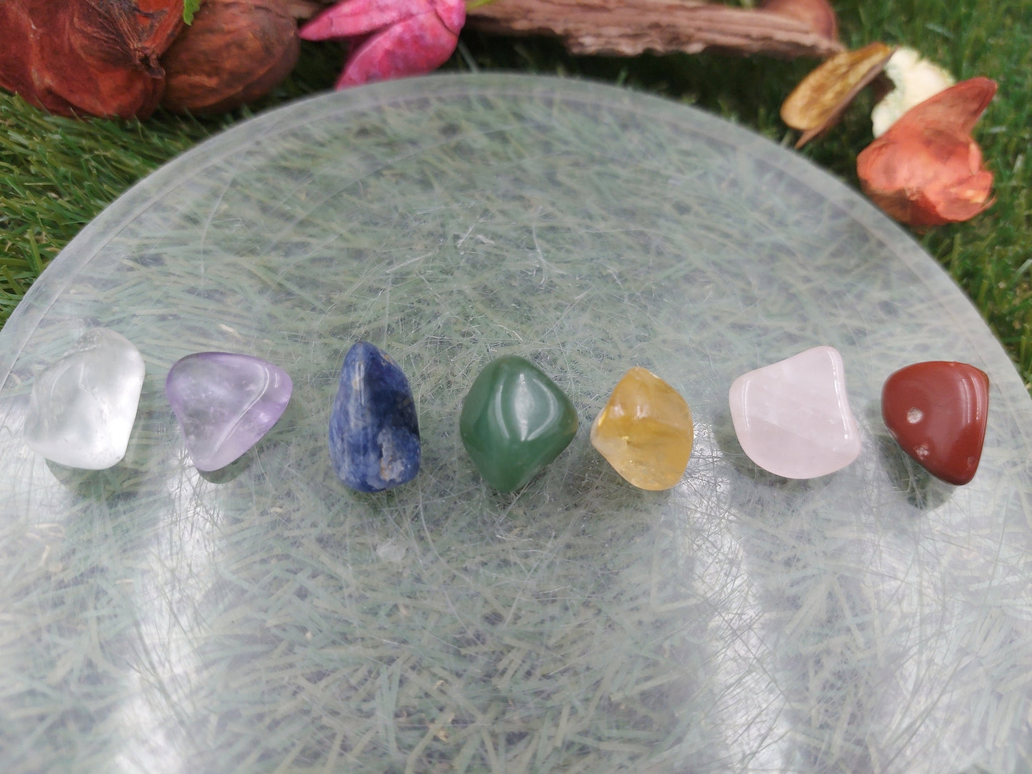 Chakra Stone Set, Chakra Stones, 7 Chakra Crystals, Chakra Set, Crystal Therapy, Crystals, Tumbled Stones, Reiki, Spirituality, Metaphysical