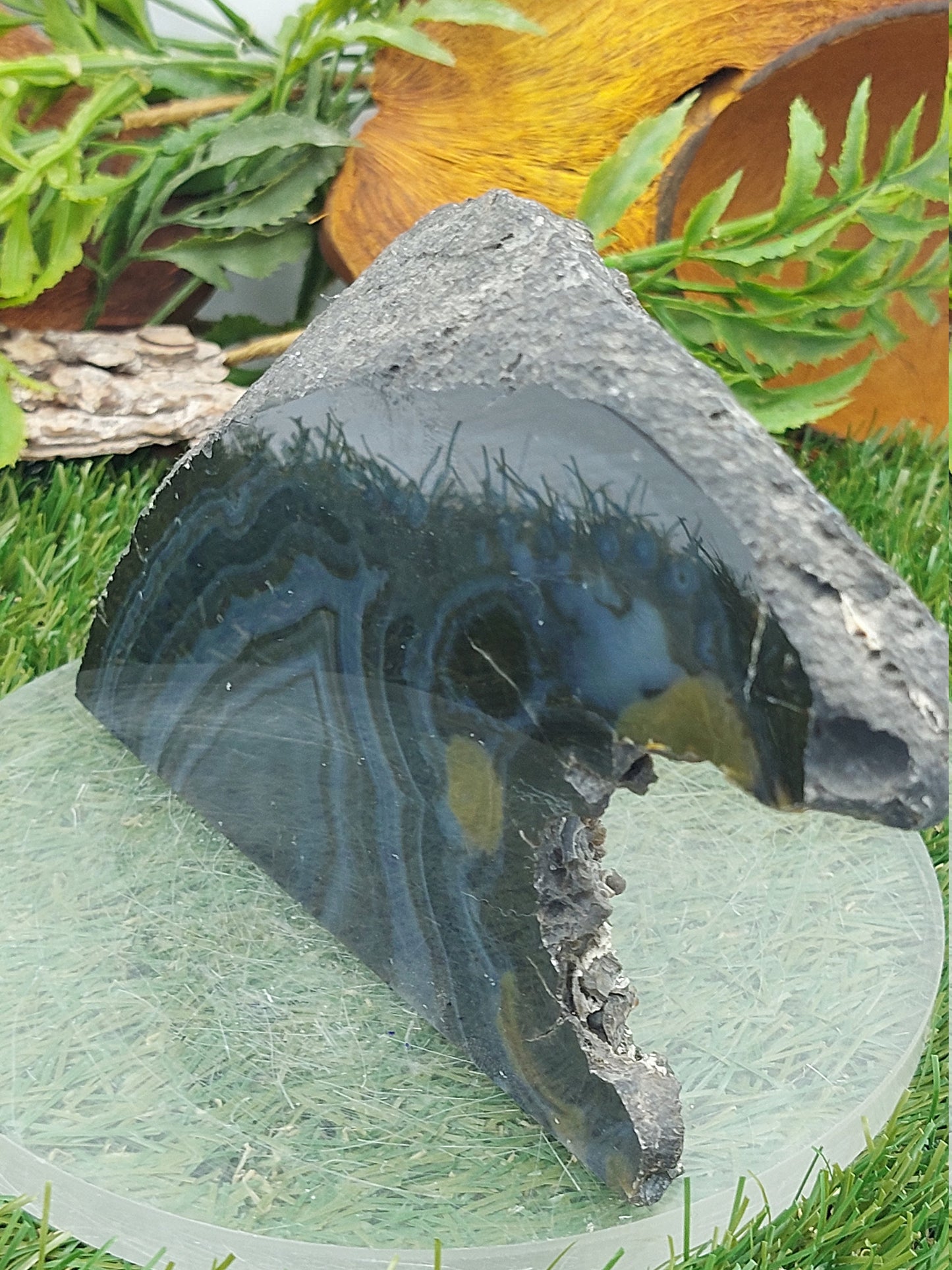 Geody Blue Achat Wave - Wohndekor - Schutz