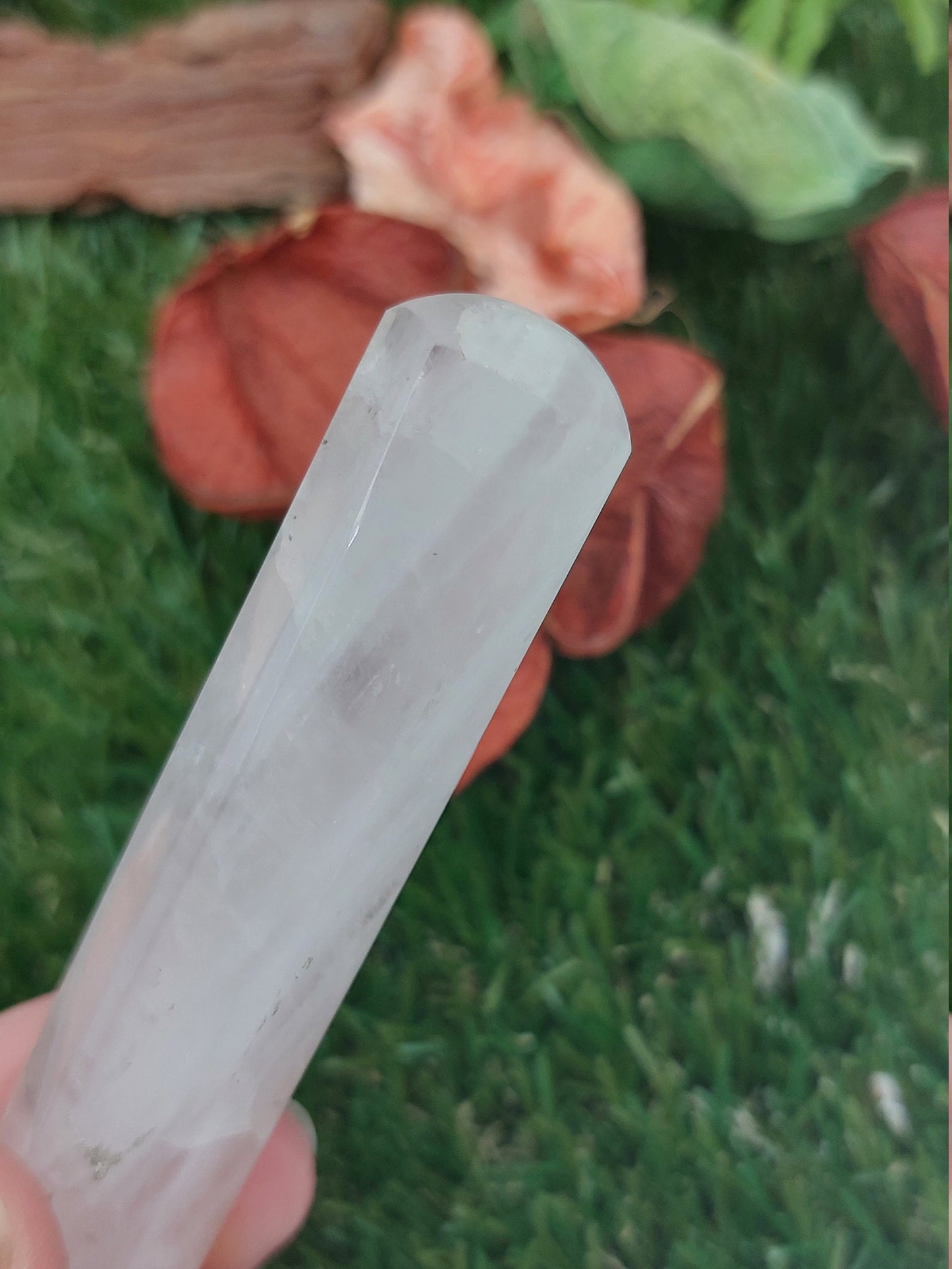 Natural Pink Quartz Crystal Wands - Yoni Massage