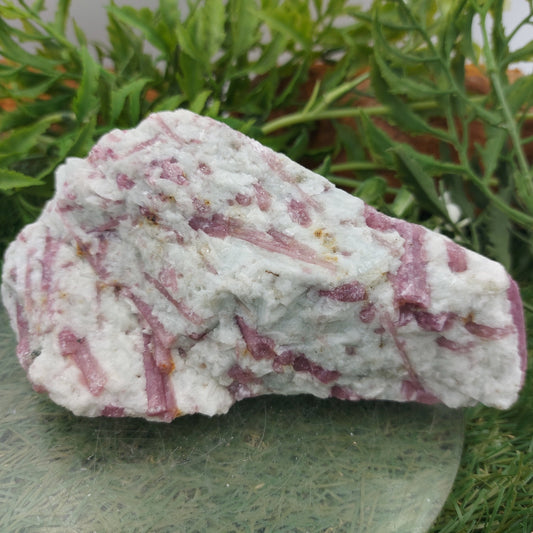Collector's Piece - Pink Tourmaline with Feldspars Rough Mineral