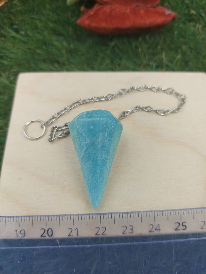 Amazonite Crystal Pendulum