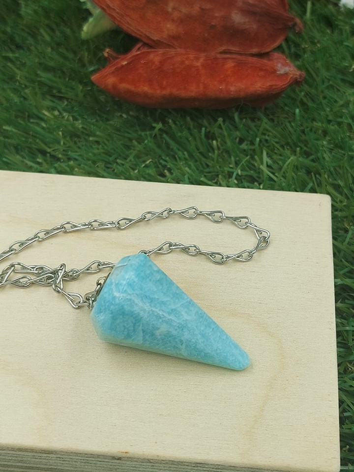 Amazonite Crystal Pendulum