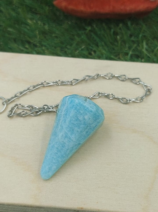 Amazonite Crystal Pendulum