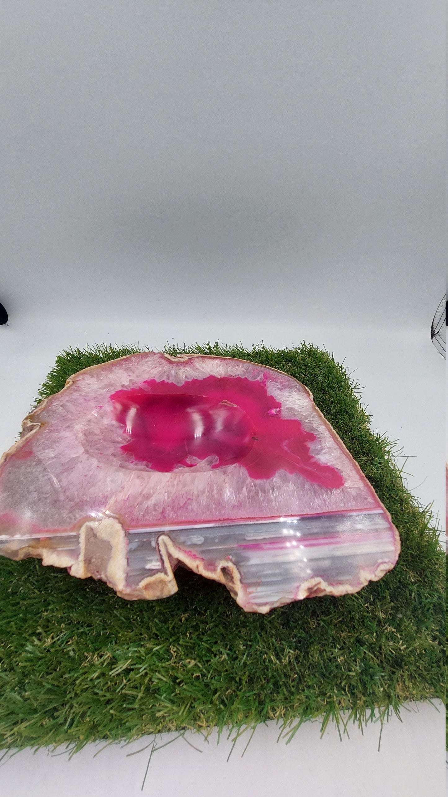 Pink Agate Ashtray - Soothing Crystal - Crystal Healing - Chakra