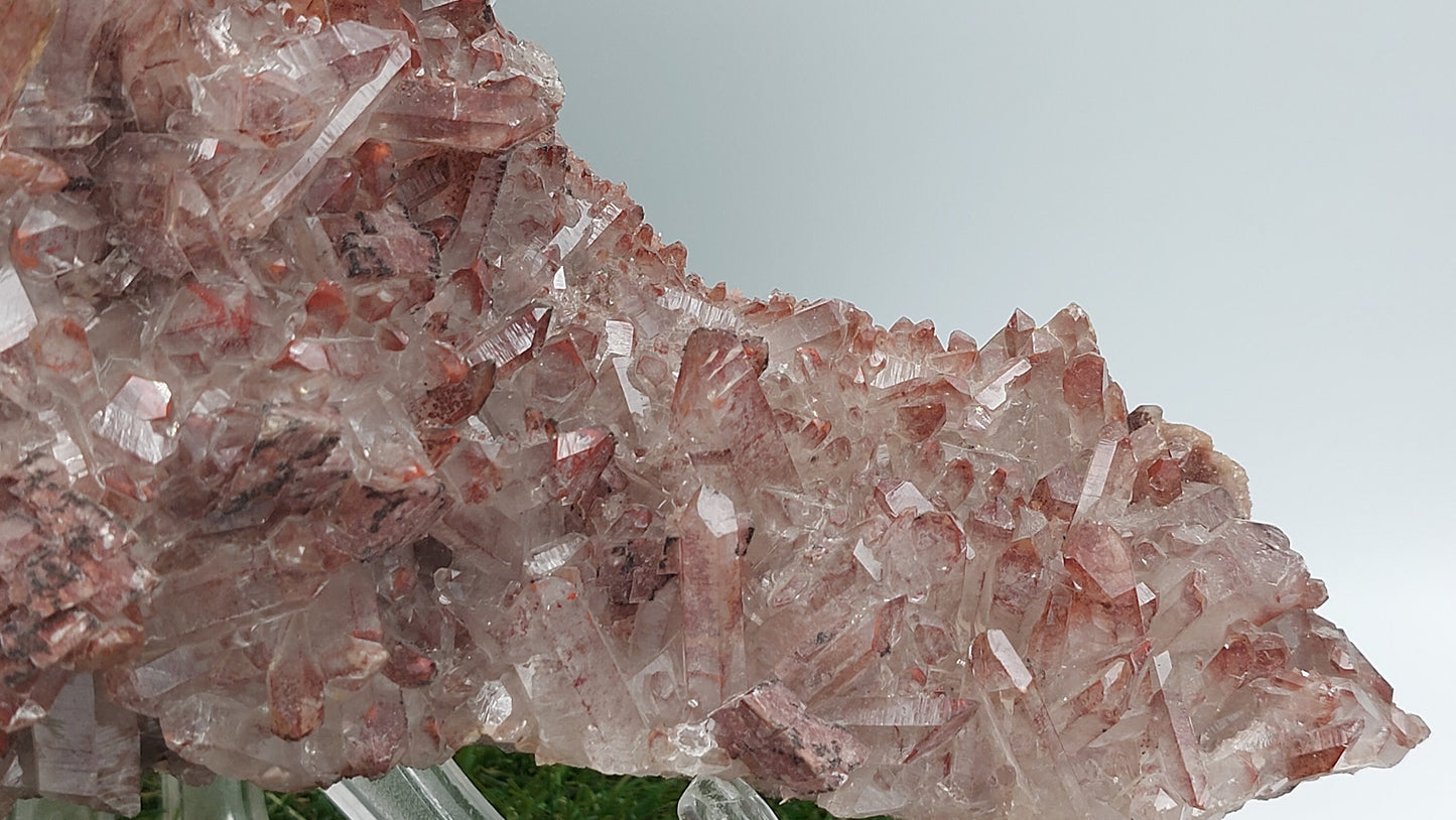 RARE Red Quartz with Hematite Oxidation EST.1970 - FROM Reunion Orange River Namimbia