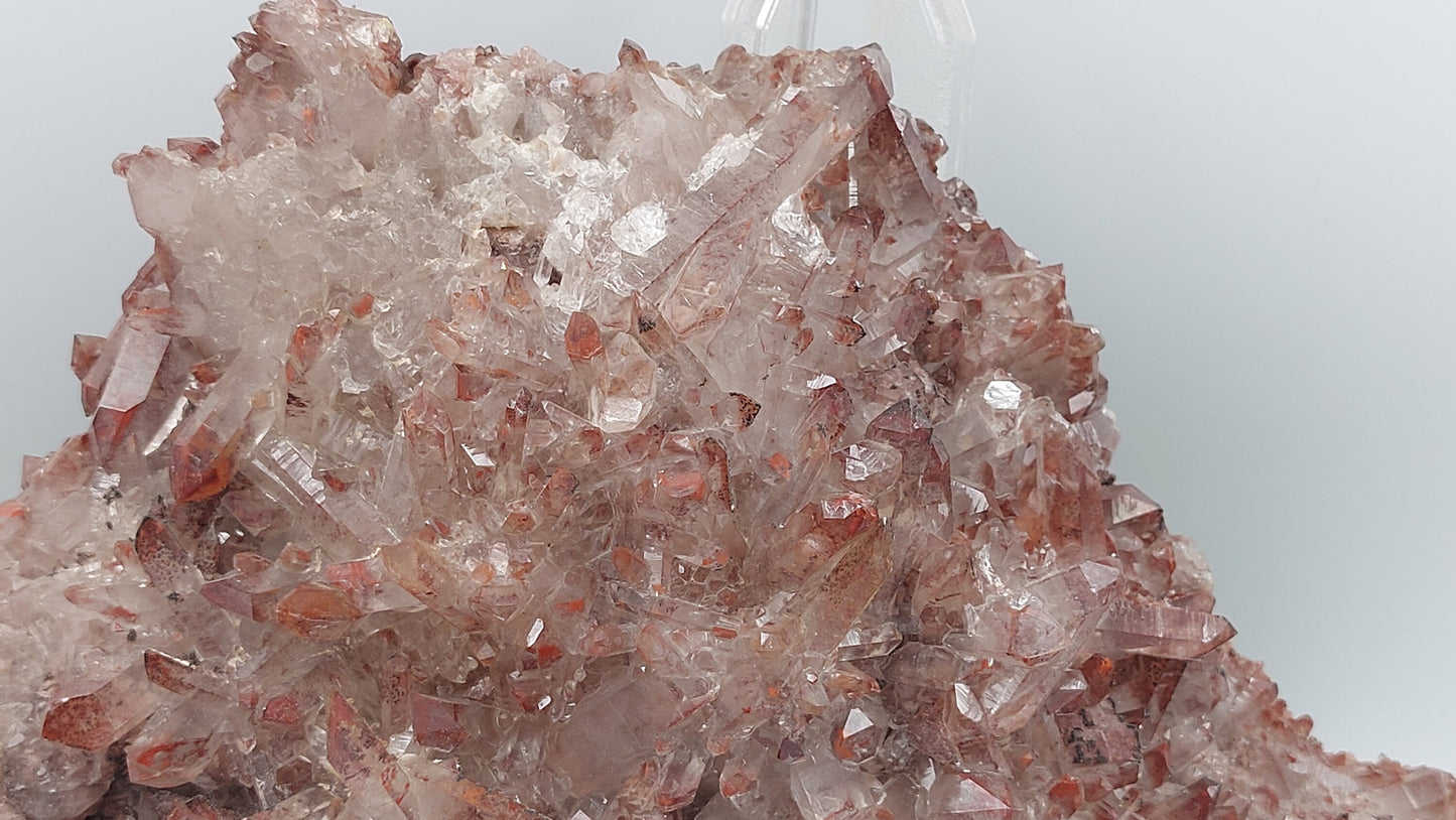 RARE Red Quartz with Hematite Oxidation EST.1970 - FROM Reunion Orange River Namimbia