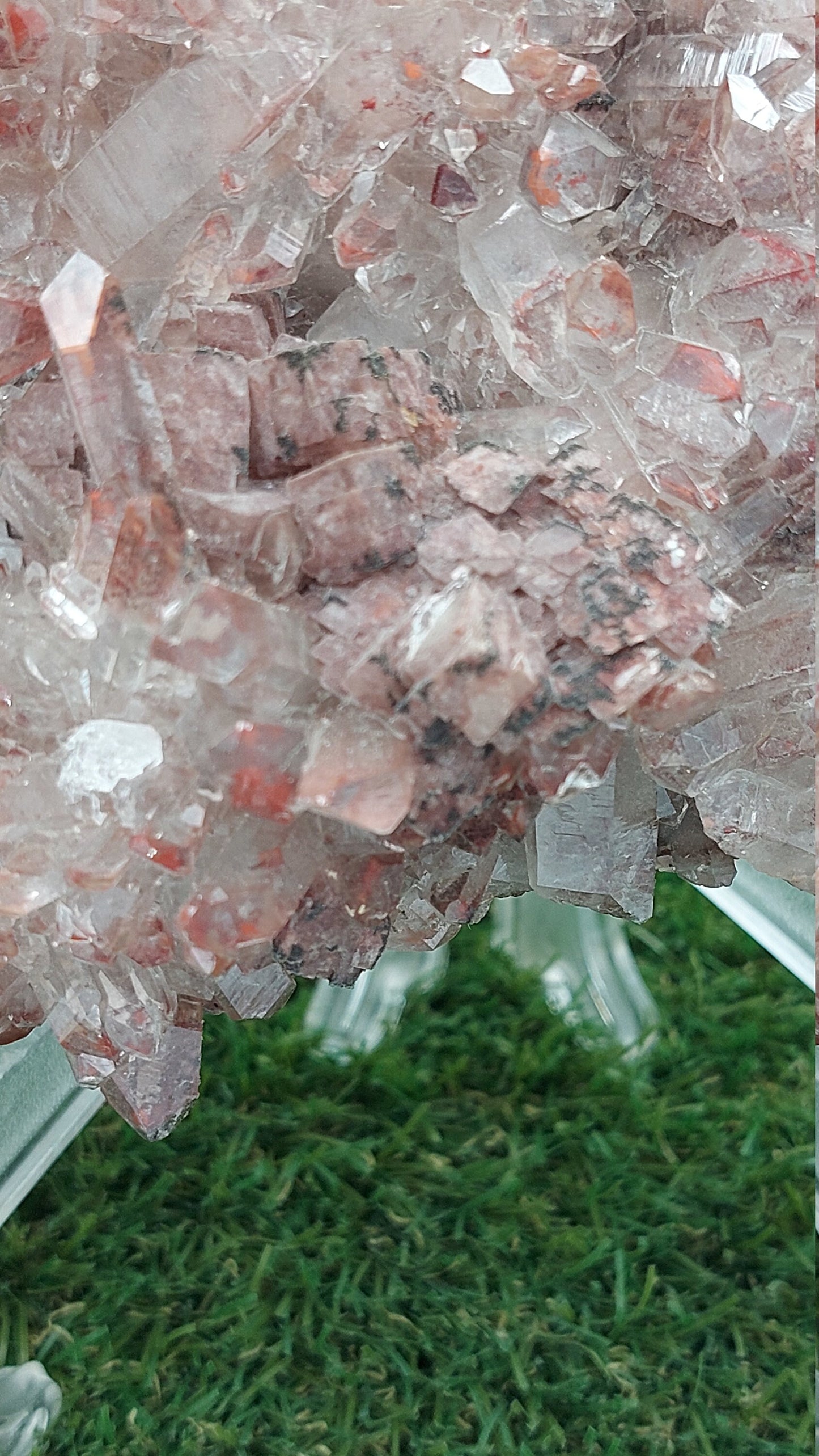 RARE Red Quartz with Hematite Oxidation EST.1970 - FROM Reunion Orange River Namimbia