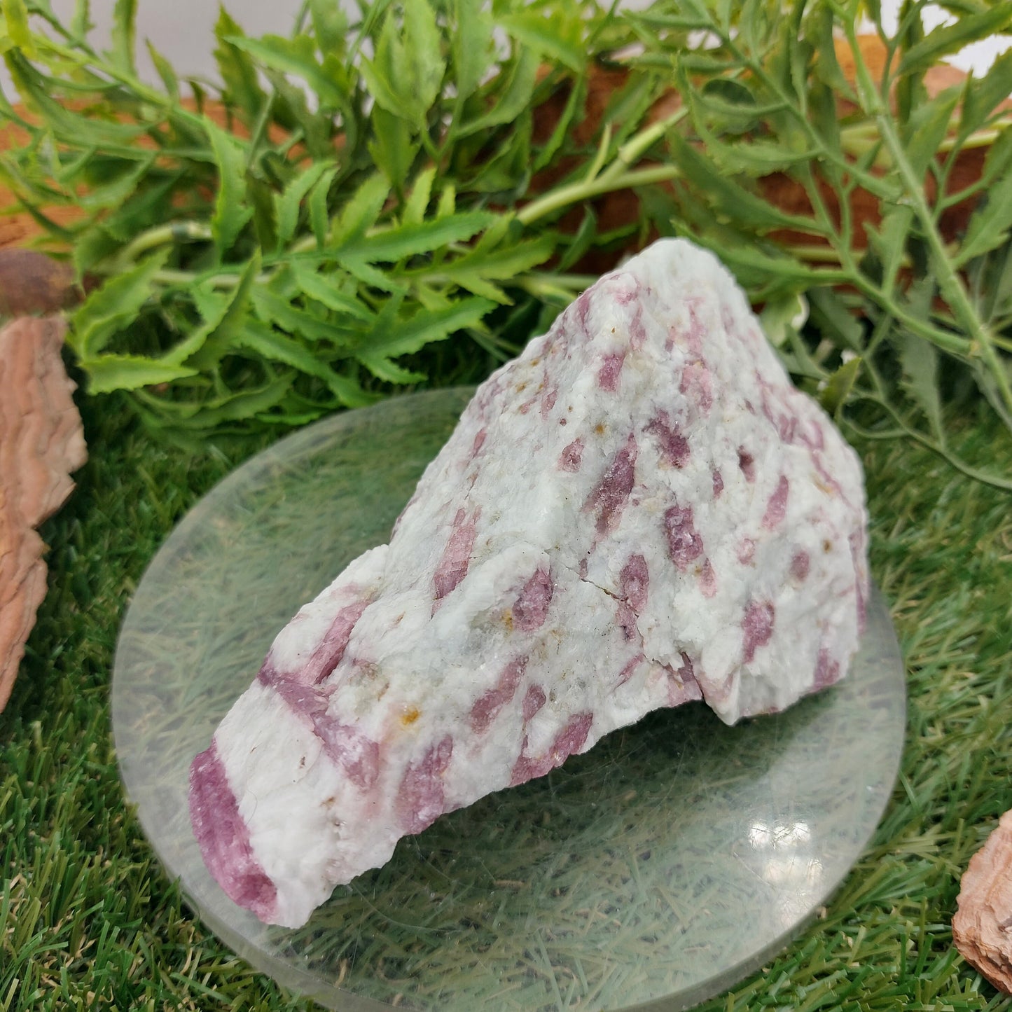 Collector's Piece - Pink Tourmaline with Feldspars Rough Mineral
