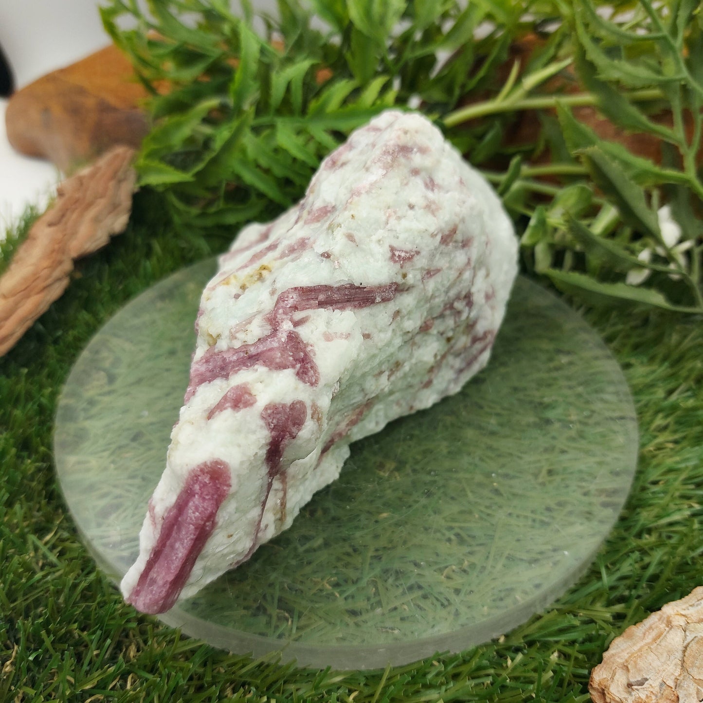 Collector's Piece - Pink Tourmaline with Feldspars Rough Mineral