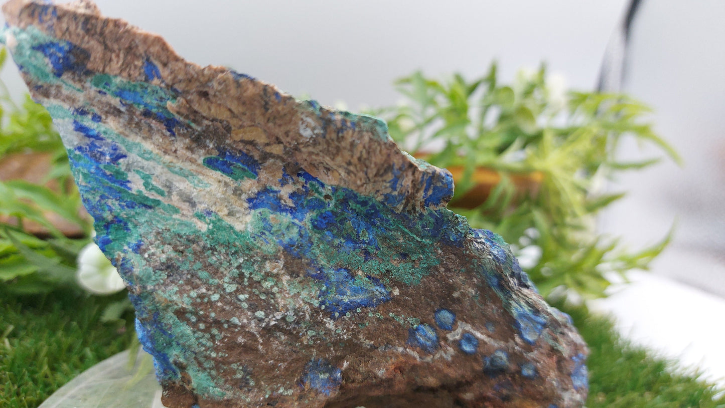 Greek Azurmalachite (Malachite with Azurite) Rough Mineral from Lavrio - UNIQUE - HEALING