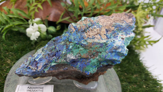 Greek Azurmalachite (Malachite with Azurite) Rough Mineral from Lavrio - UNIQUE - HEALING