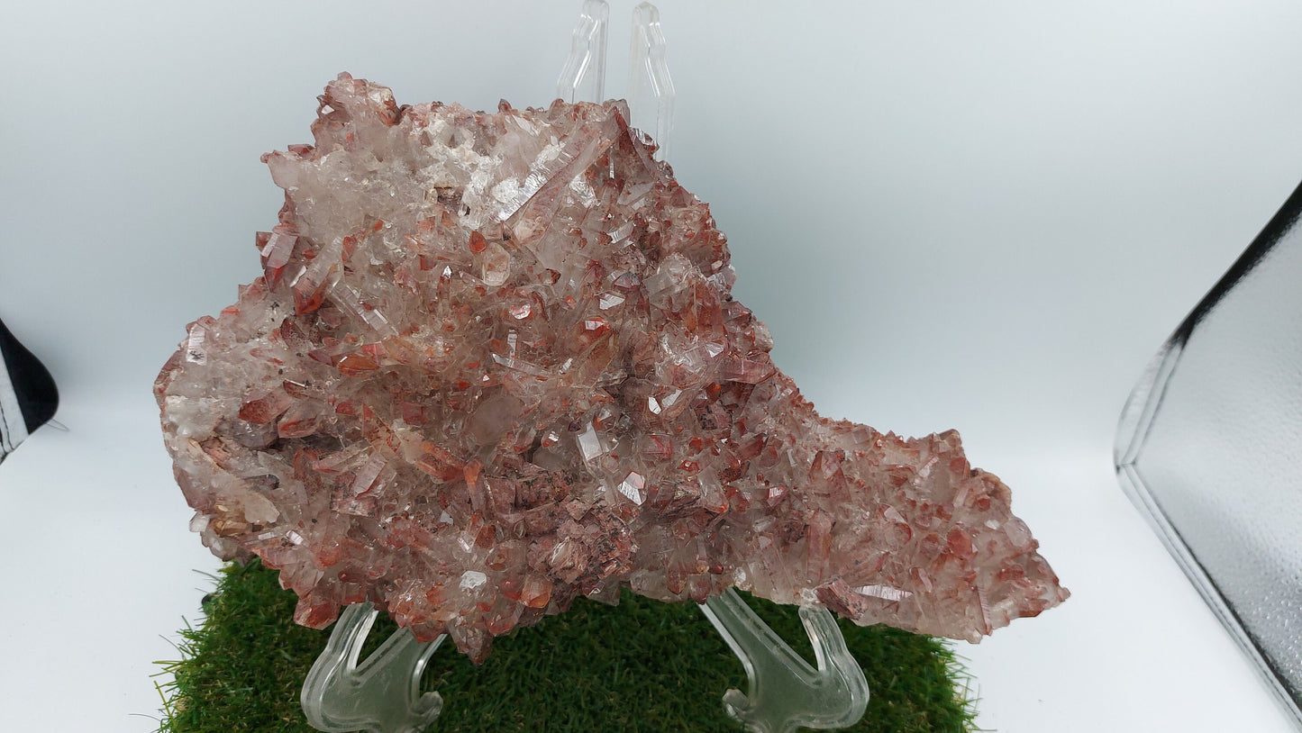 RARE Red Quartz with Hematite Oxidation EST.1970 - FROM Reunion Orange River Namimbia