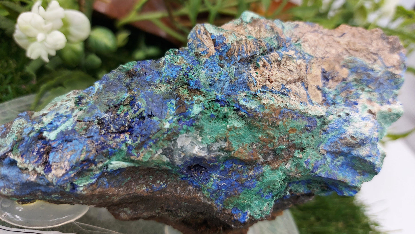 Greek Azurmalachite (Malachite with Azurite) Rough Mineral from Lavrio - UNIQUE - HEALING