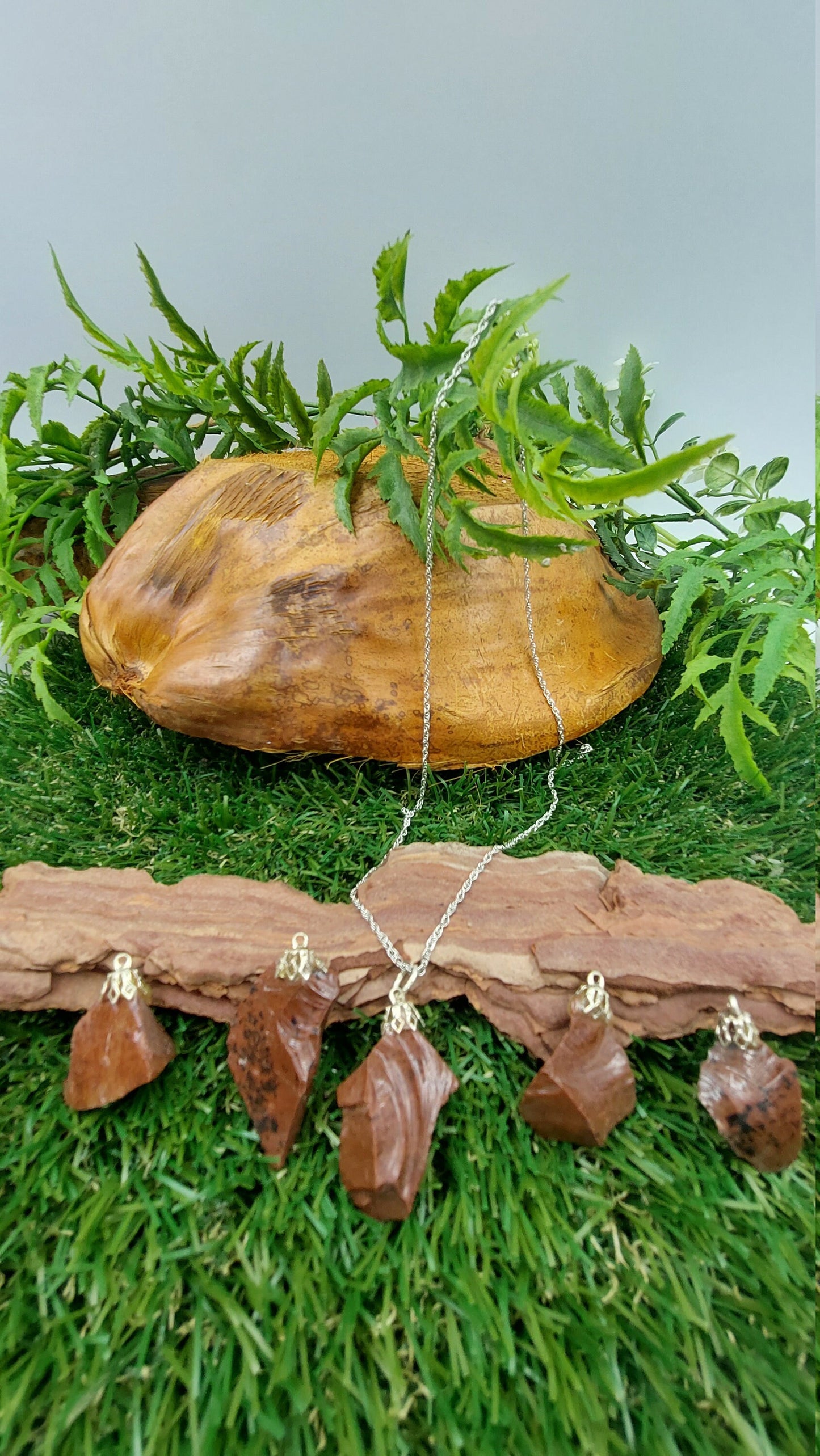 Rough Brown Obsidian Silver Plated Necklace Healing Crystal Accessories Zodiac Mineral Stone