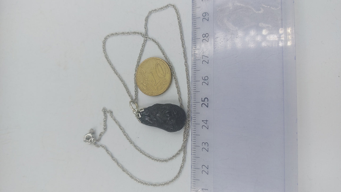 Black Tourmaline Crystal Necklace