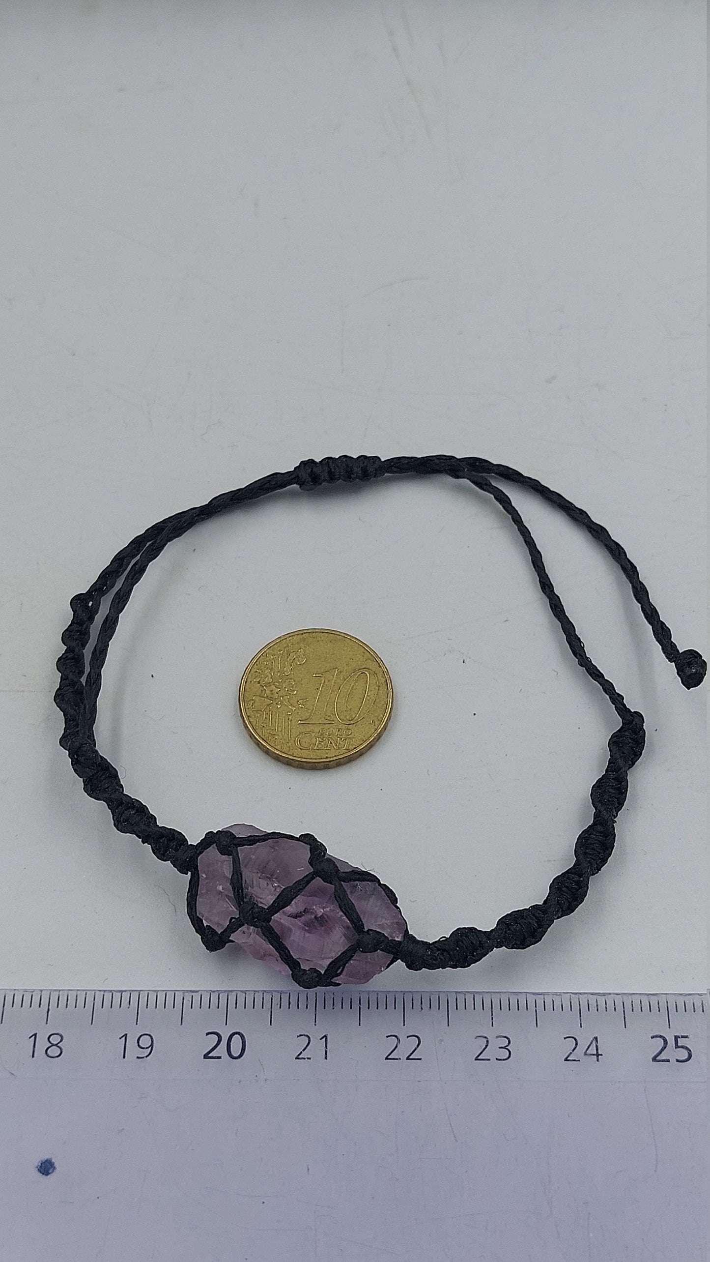 Natural Amethyst Handmade Wrap It Macrame Bracelet Healing Crystal Accessories Zodiac Mineral Stone