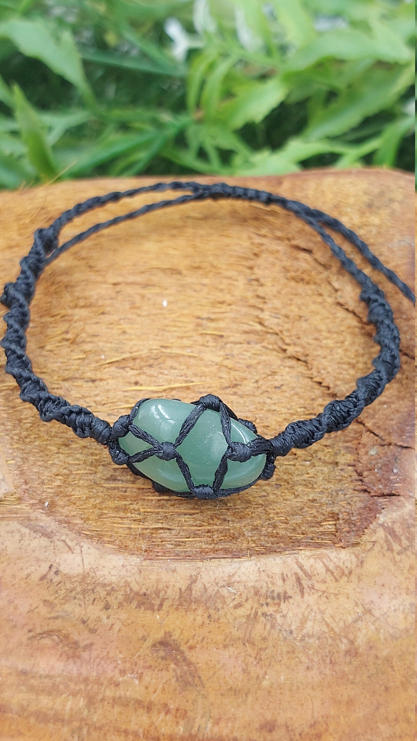 Natural Aventurine Handmade Wrap It Macrame Bracelet Healing Crystal Accessories Zodiac Mineral Stone