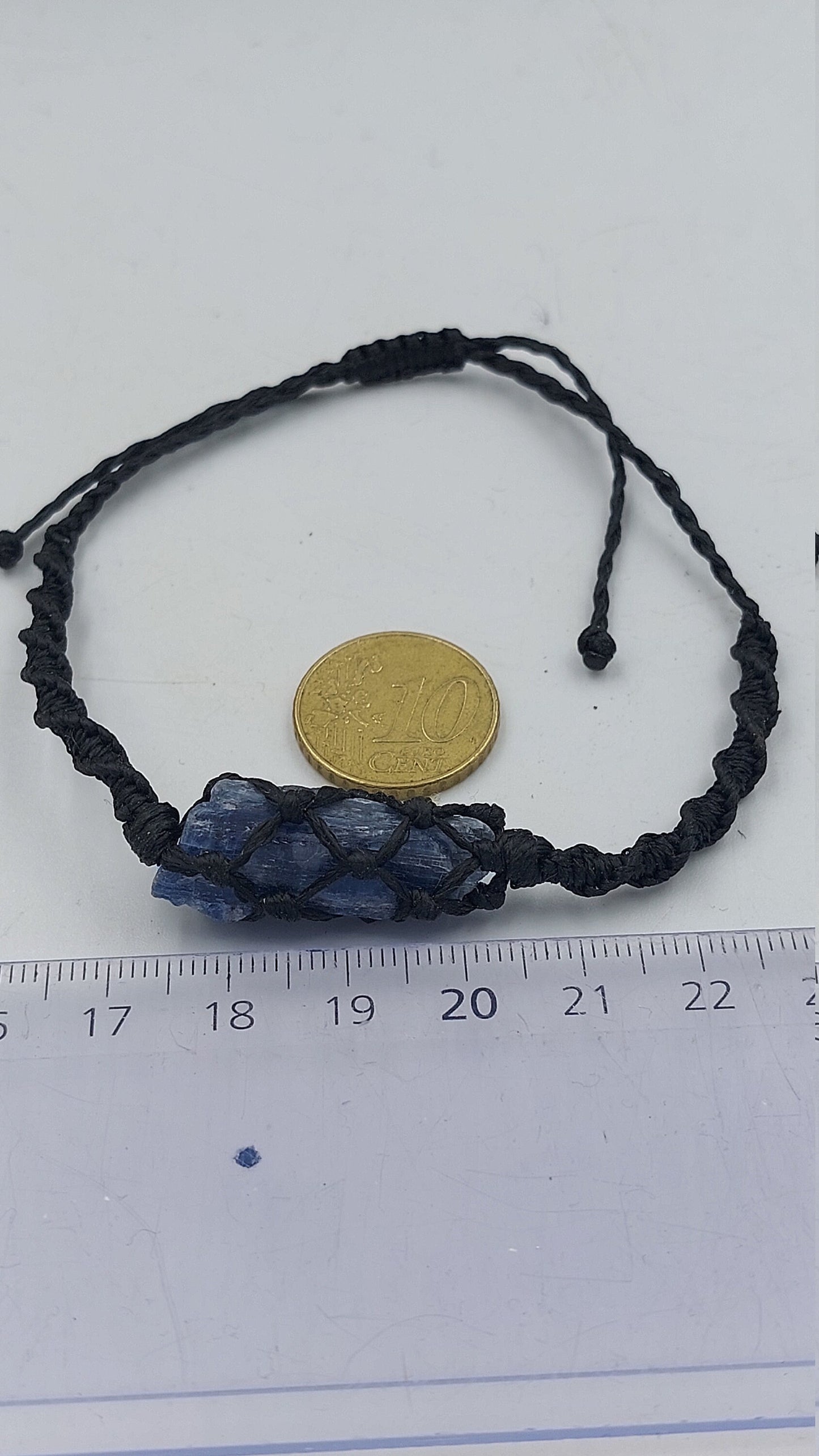 Natural Kyanite Handmade Wrap It Macrame Bracelet Healing Crystal Accessories Zodiac Mineral Stone