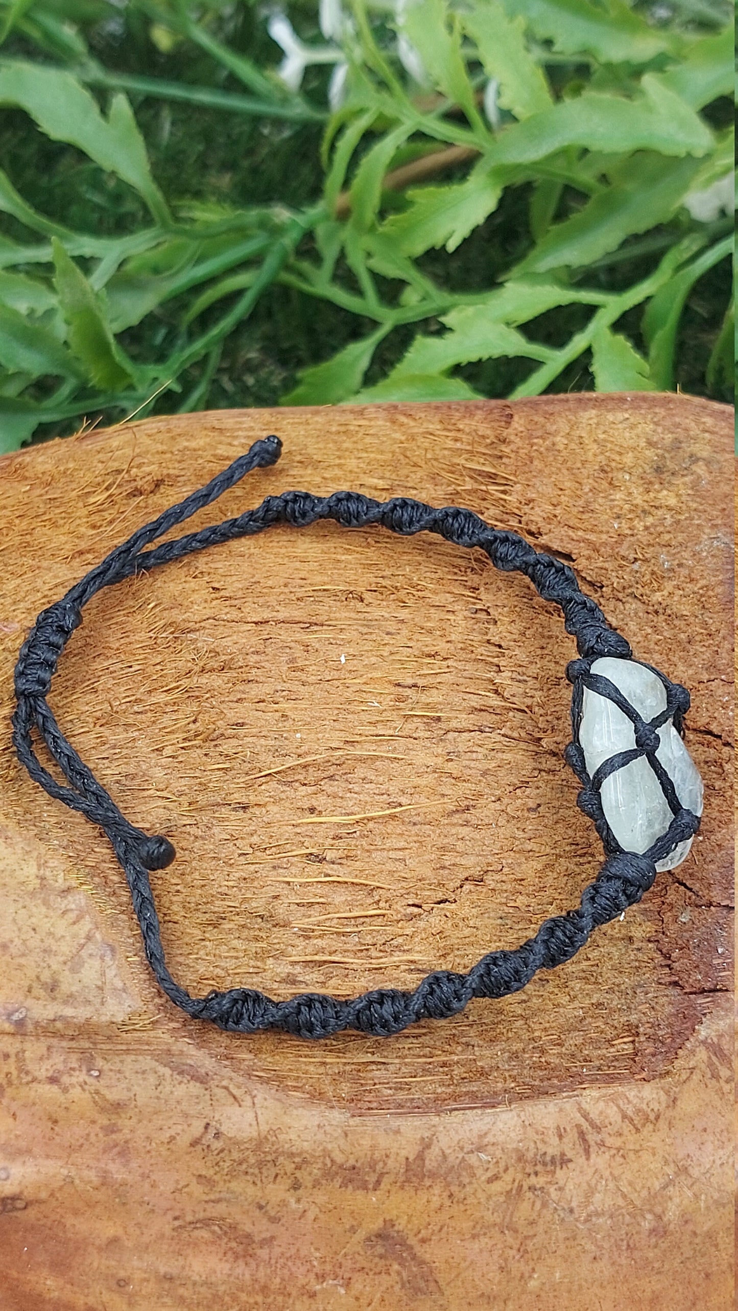 Natural Aqua Marine Handmade Wrap It Macrame Bracelet Healing Crystal Accessories Zodiac Mineral Stone