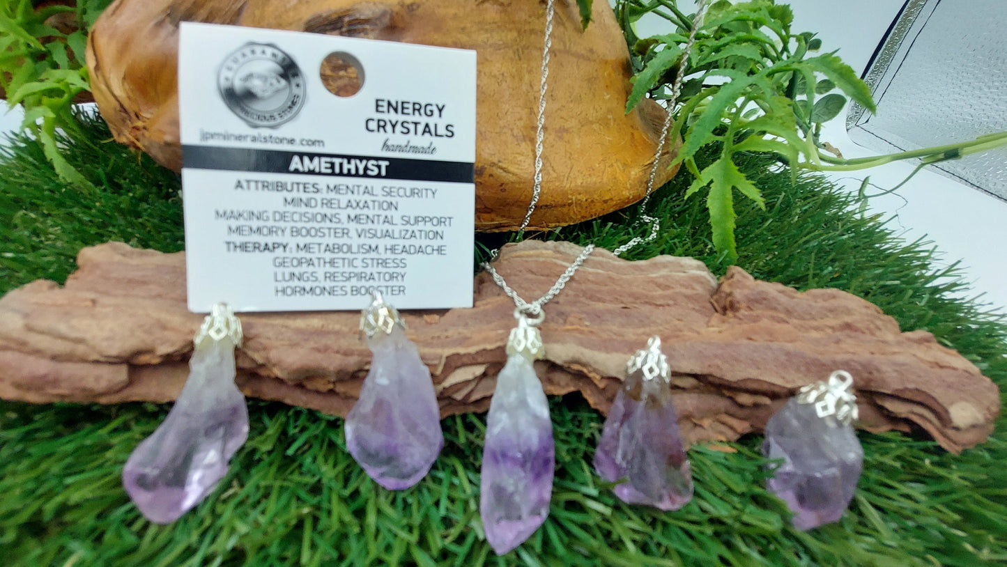 Amethyst Crystal Necklace