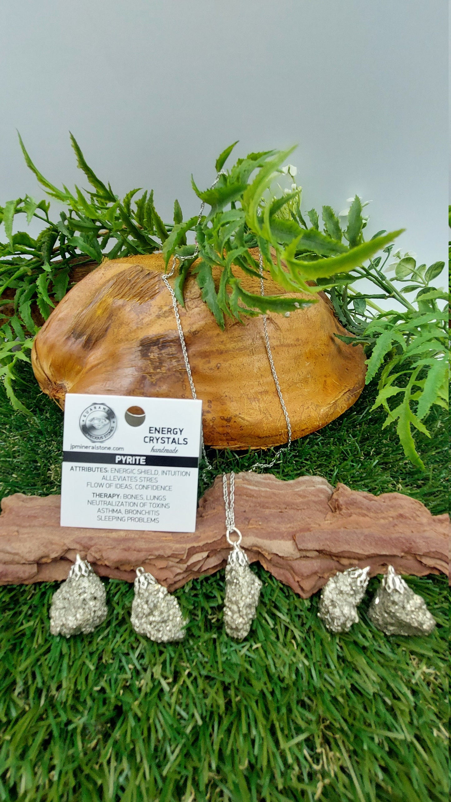 Natural Rough Pyrite Sterling Steel Necklace Healing Crystal Accessories Zodiac Mineral Stone