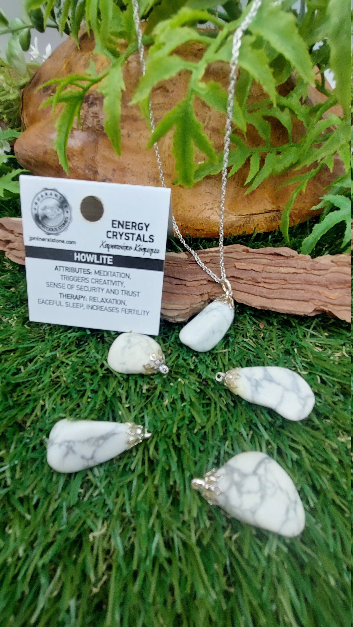 Howlite Crystal Necklace