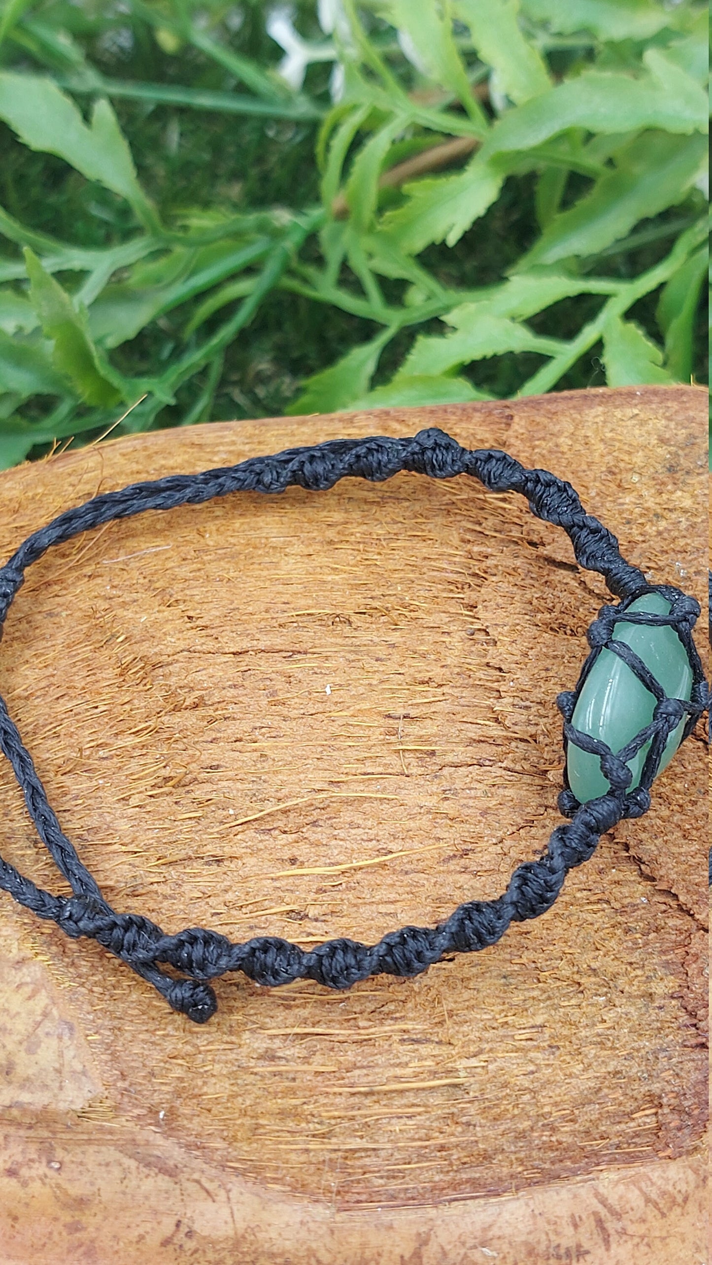 Natural Aventurine Handmade Wrap It Macrame Bracelet Healing Crystal Accessories Zodiac Mineral Stone