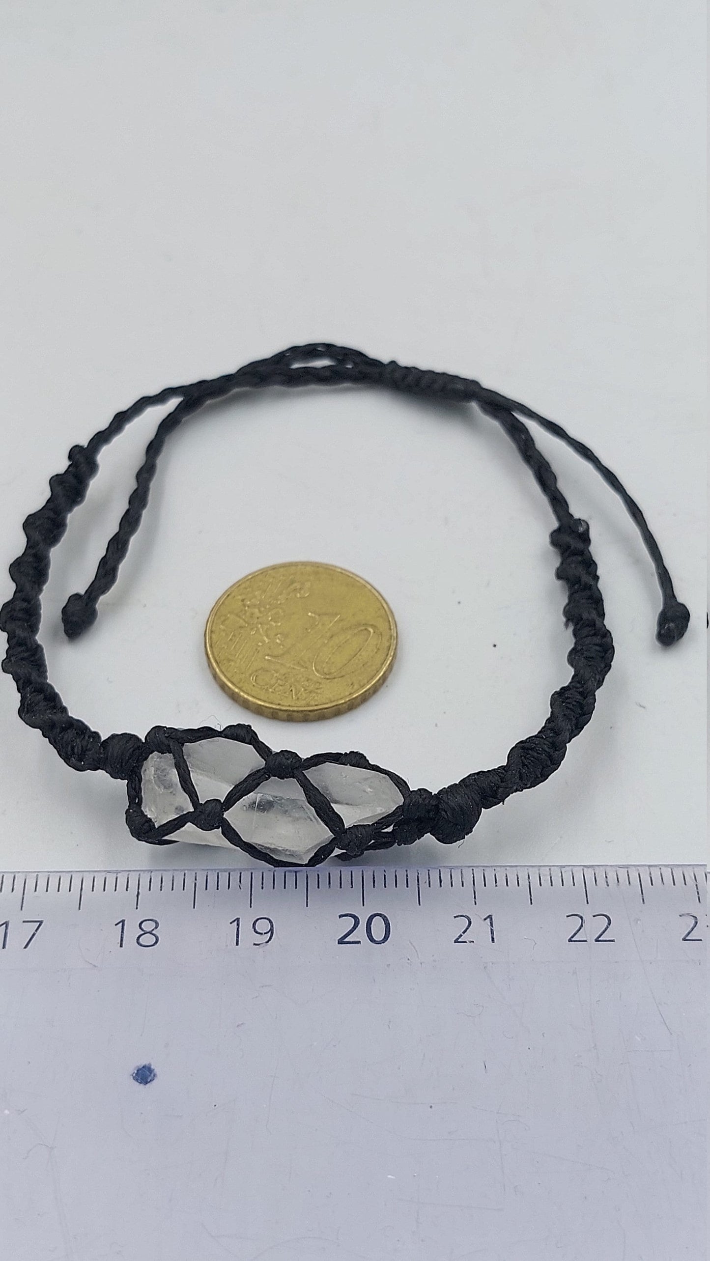 Natural Quartz Handmade Wrap It Macrame Bracelet Healing Crystal Accessories Zodiac Mineral Stone