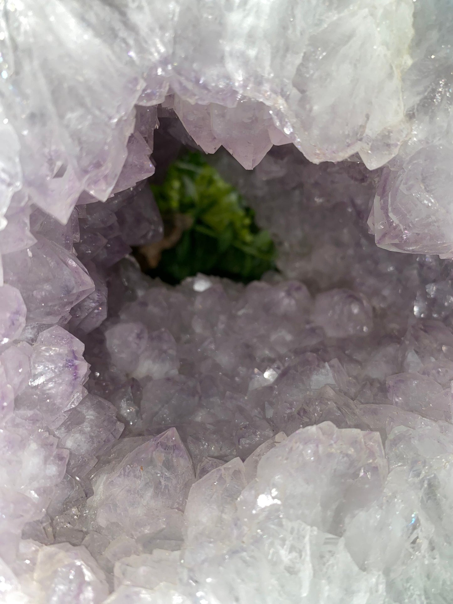 Polished Amethyst with Chalkedony Mineral for Healing - Protection - Intuition
