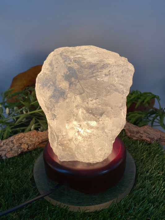 Transparent Quartz Light Decor,Natural Crystal Lamps Decor,Wedding Decor,Home Lighting Decor,Healing Crystal Chakra Light,Birthday Gifts