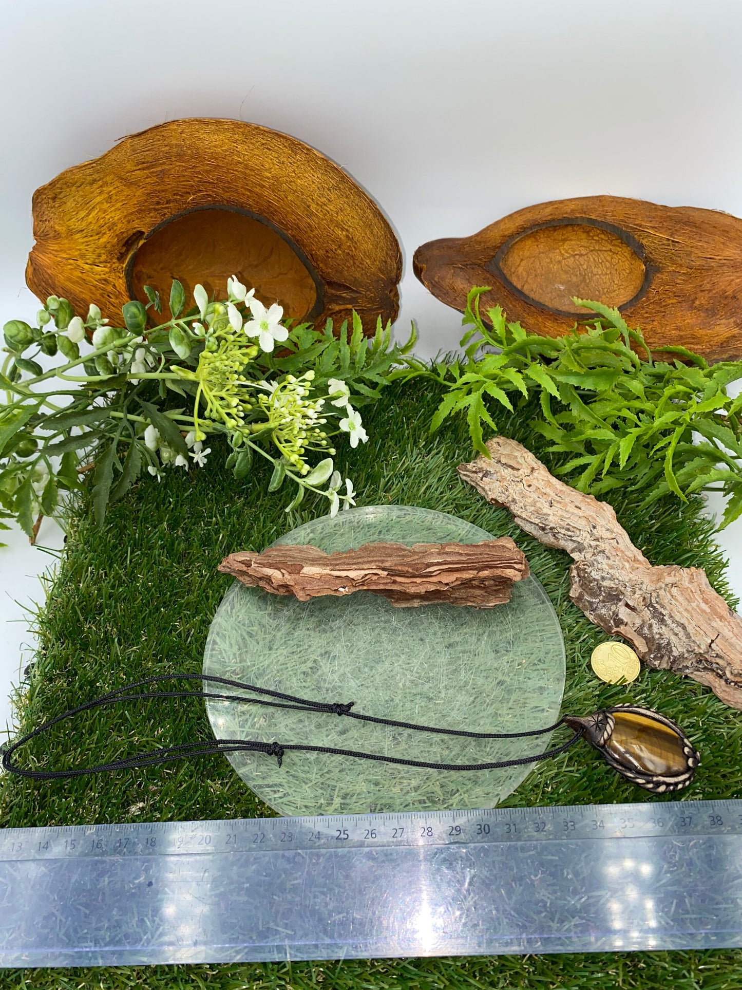 Handmade Necklace Tiger's Eye Crystal