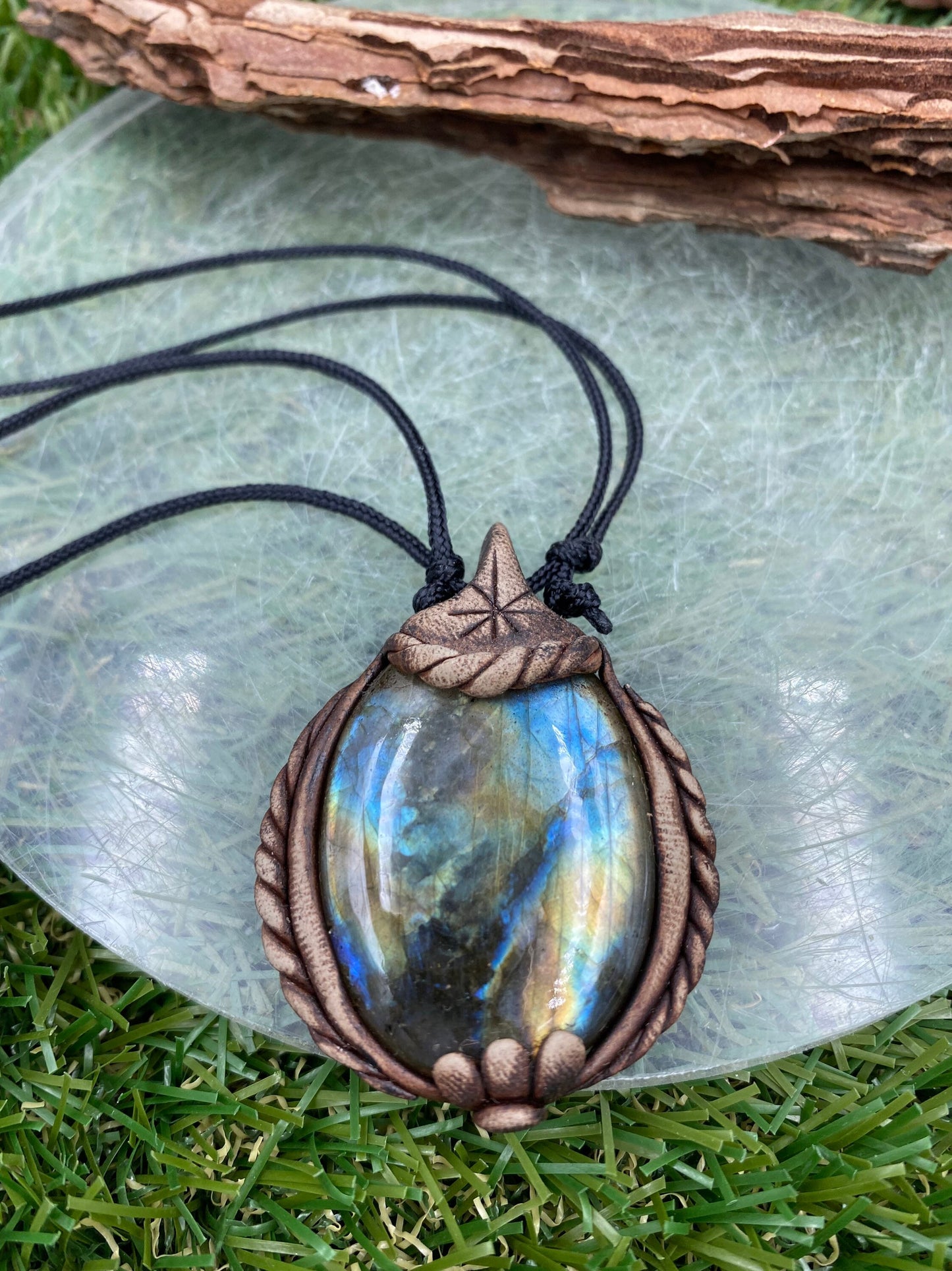 Handmade Necklace Labradorite Stone - Healing Crystal