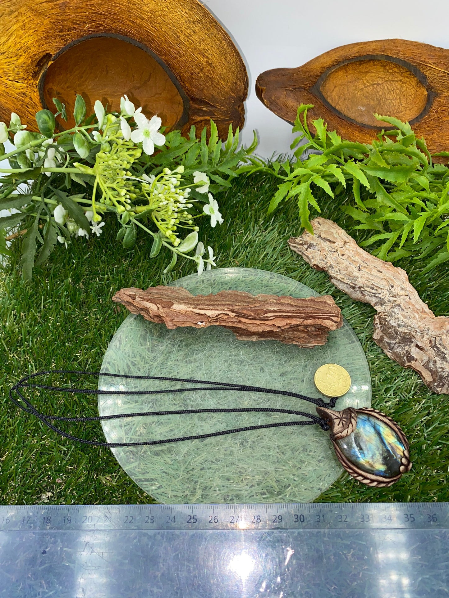 Handmade Necklace Labradorite Stone - Healing Crystal