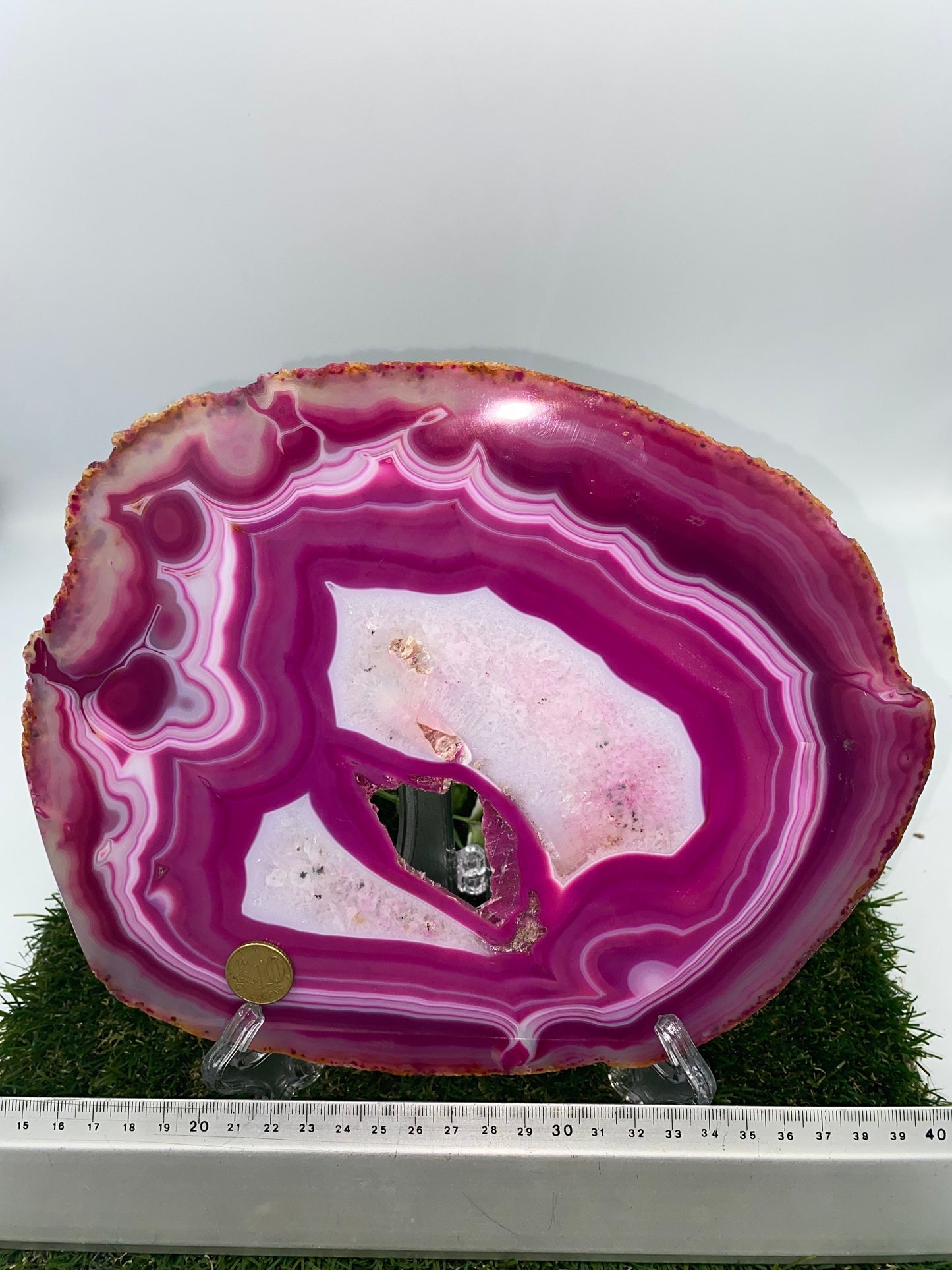 Pink Agate, Natural Agate Slice Coaster, Agate Slice For Home Decoration, Bohemian Agate, Finding Coaster