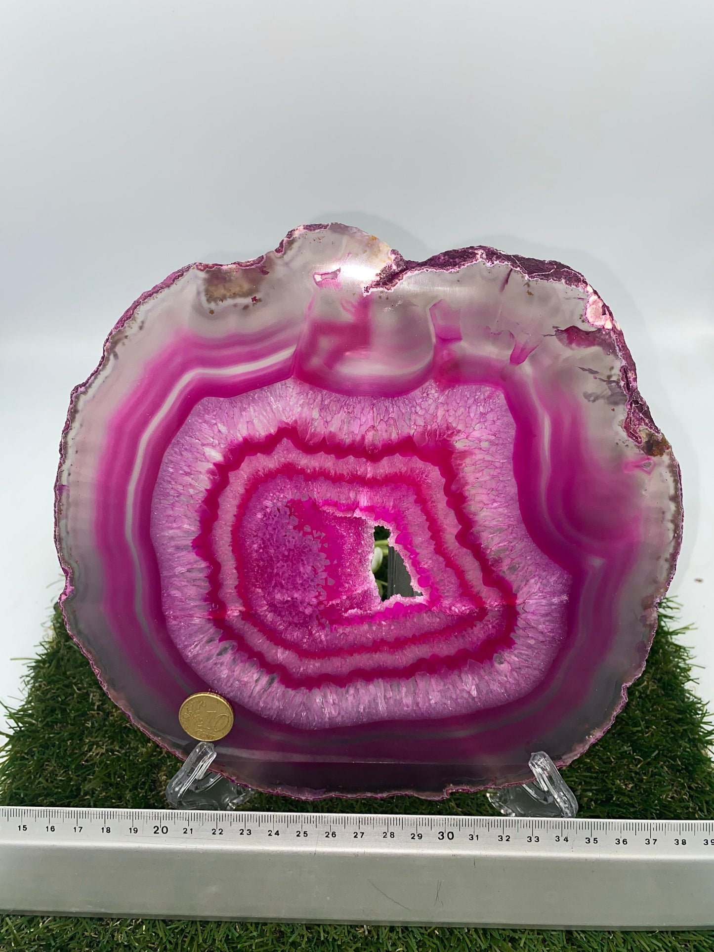 Pink Agate, Natural Agate Slice Coaster, Agate Slice For Home Decoration, Bohemian Agate, Finding Coaster