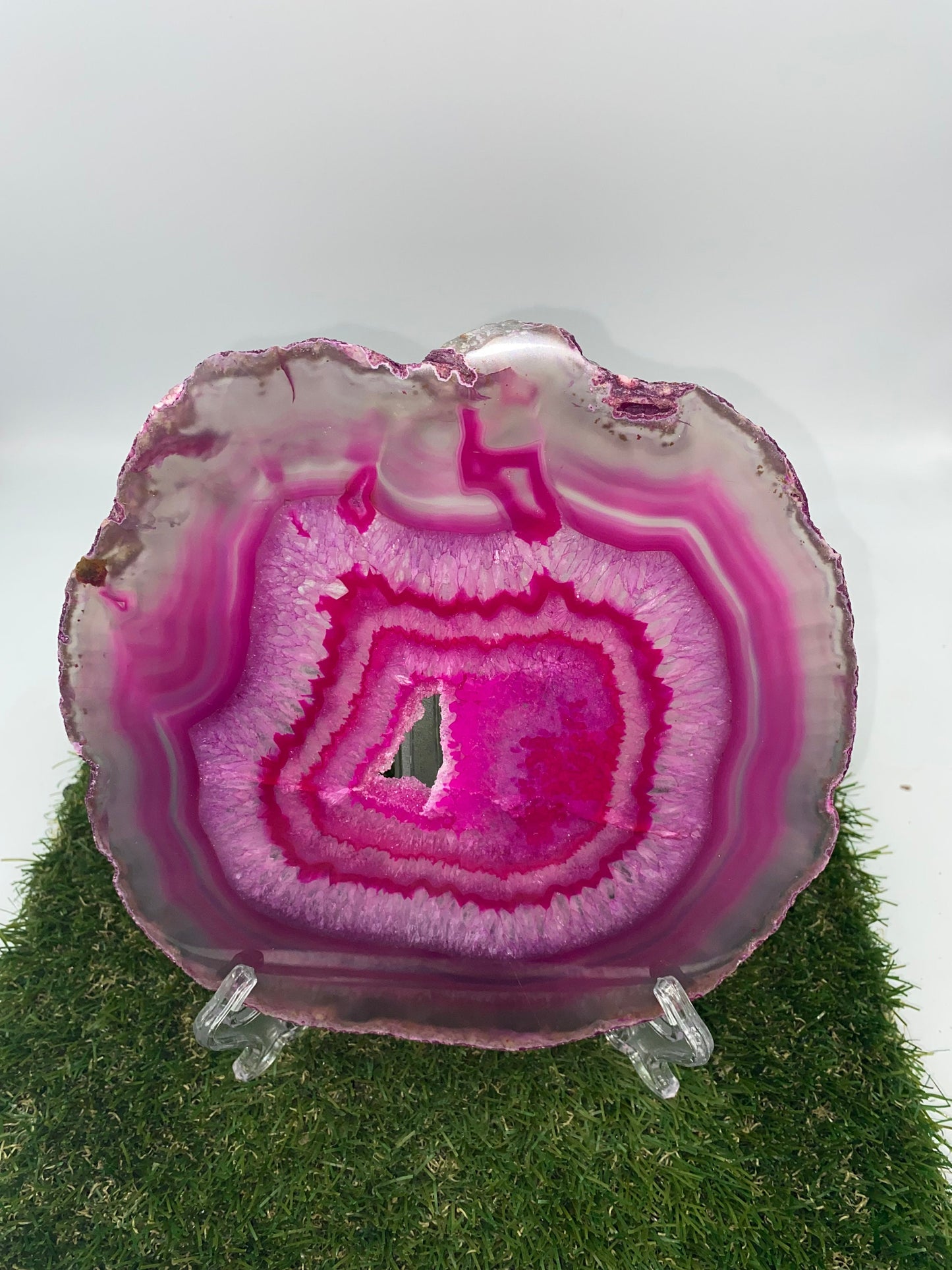 Pink Agate, Natural Agate Slice Coaster, Agate Slice For Home Decoration, Bohemian Agate, Finding Coaster