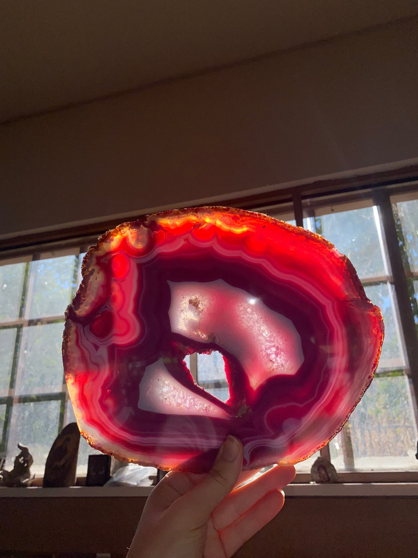 Pink Agate, Natural Agate Slice Coaster, Agate Slice For Home Decoration, Bohemian Agate, Finding Coaster