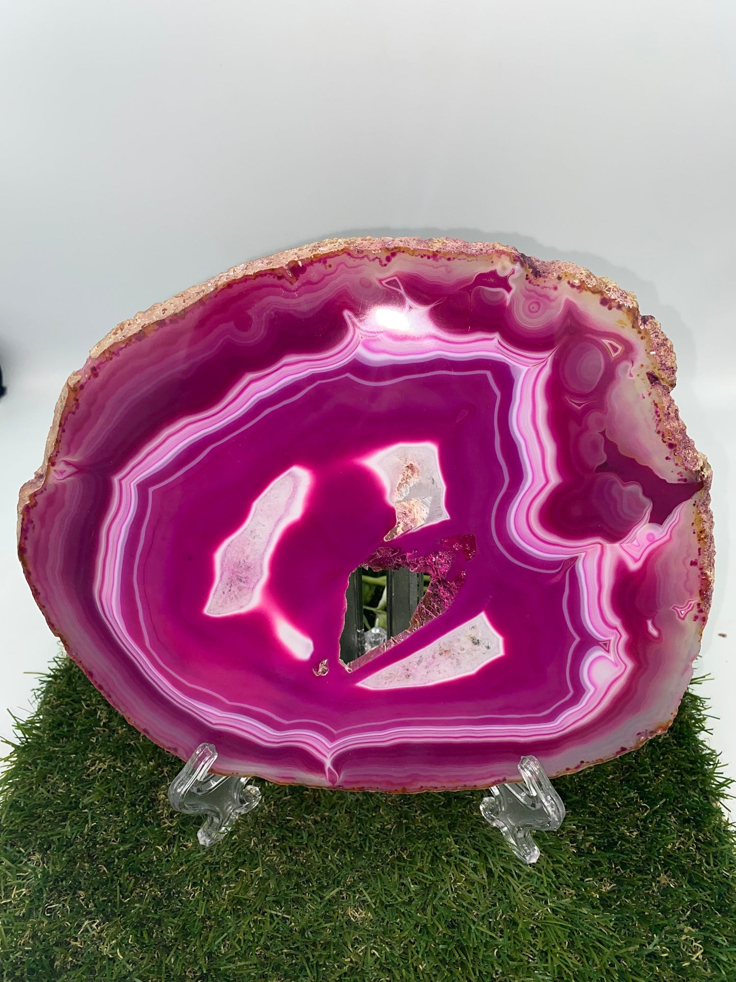 Pink Agate, Natural Agate Slice Coaster, Agate Slice For Home Decoration, Bohemian Agate, Finding Coaster