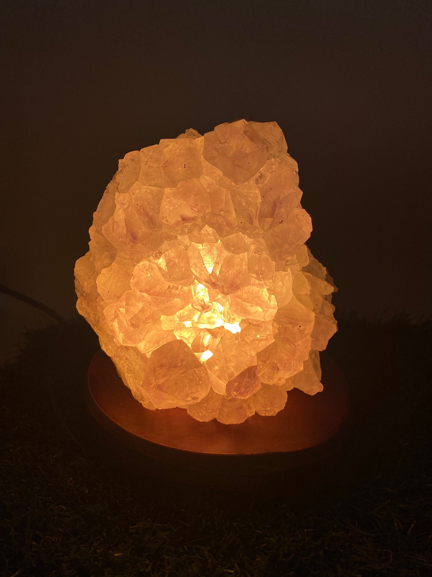 Amethyst Light Decor,Natural Crystal Lamps Decor,Wedding Decor,Home Lighting Decor,Healing Crystal Chakra Light,Birthday Gifts