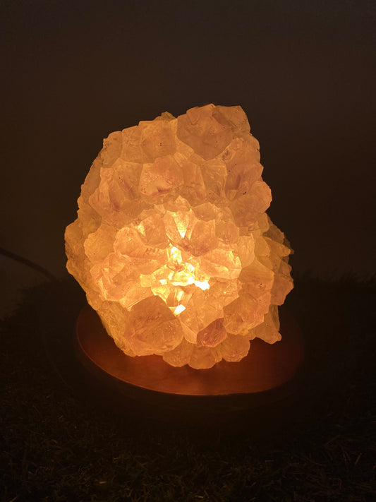 Amethyst Light Decor,Natural Crystal Lamps Decor,Wedding Decor,Home Lighting Decor,Healing Crystal Chakra Light,Birthday Gifts