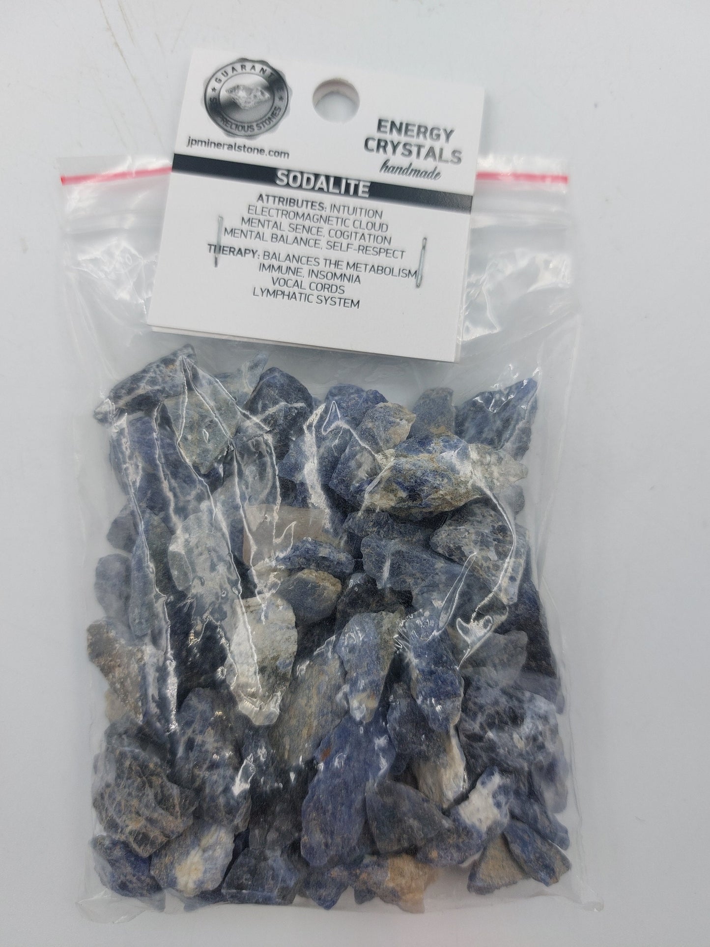 Sodalite Rough Crystal Chips, Tumbled Healing Gemstone, New Age Semi-Precious Rocks