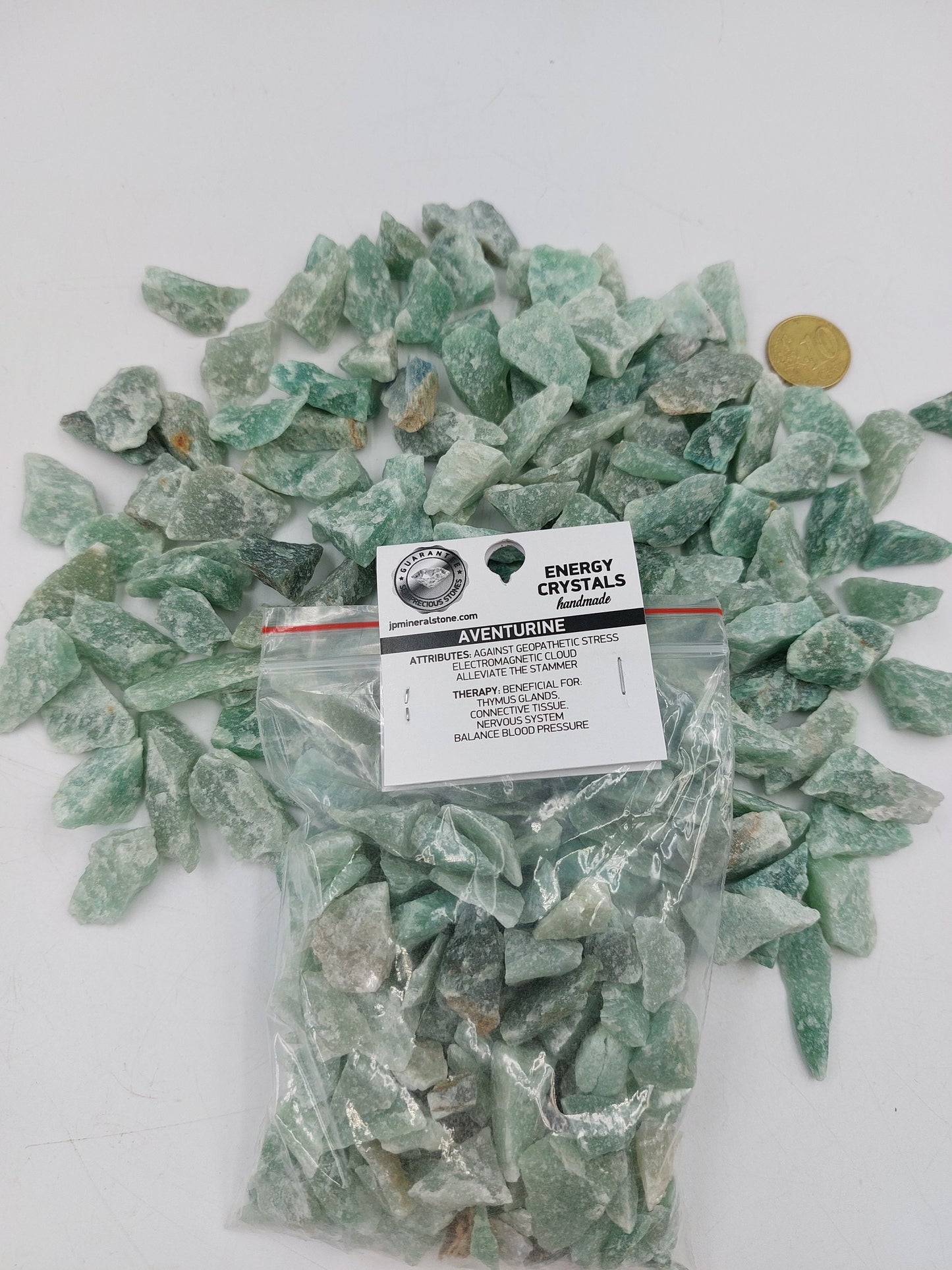 Aventurine Rough Crystal Chips, Tumbled Healing Gemstone, New Age Semi-Precious Rocks