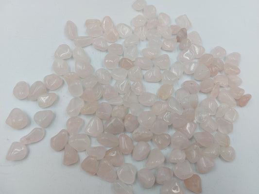 Rose Quartz Polished Crystal Chips, Tumbled Healing Gemstone, New Age Polished Semi-Precious Rocks