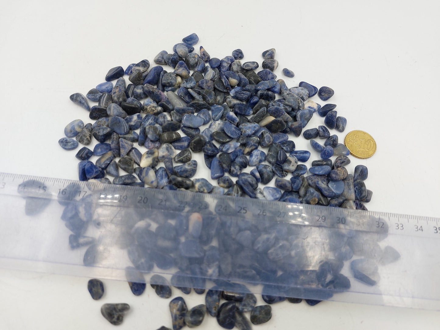 Sodalite Polished Crystal Chips, Tumbled Healing Gemstone, New Age Polished Semi-Precious Rocks